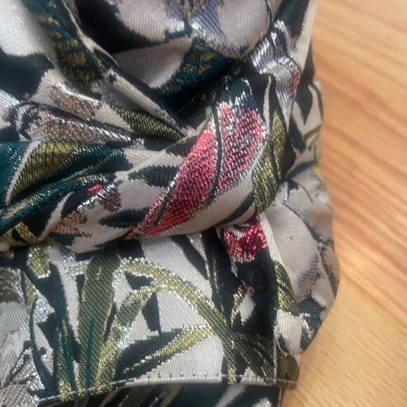 Marc Fisher Ltd Floral Plant Square Heels size 7 3 1/2 inch heel leather… - Picture 6 of 7